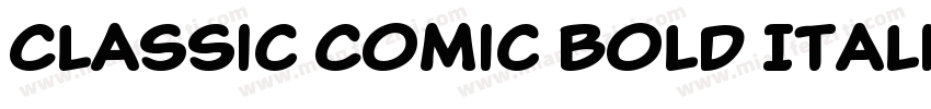 Classic Comic Bold Italic字体转换